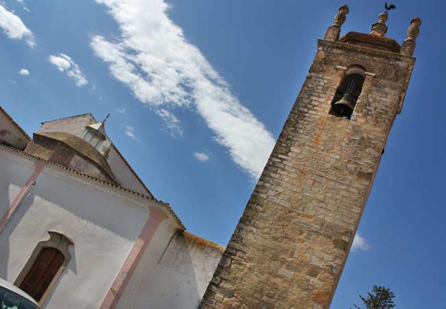 The Igreja Matriz de São Clemente bell tower