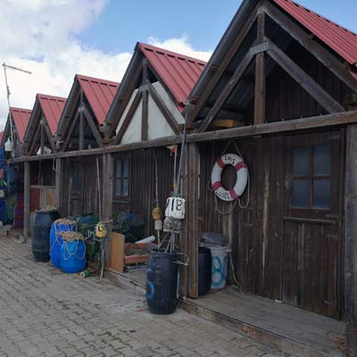 fishing huts Santa Luzia 